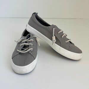 Sperry Top Sider Crest Vibe Womens  Size 8 Gray Canvas Sneakers Shoes STS99042